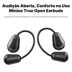 Fone Tradutor Miniso M97 Bluetooth 5.4 com Cancelamento de Ruído e 70 Horas de Bateria | Innova Fácil