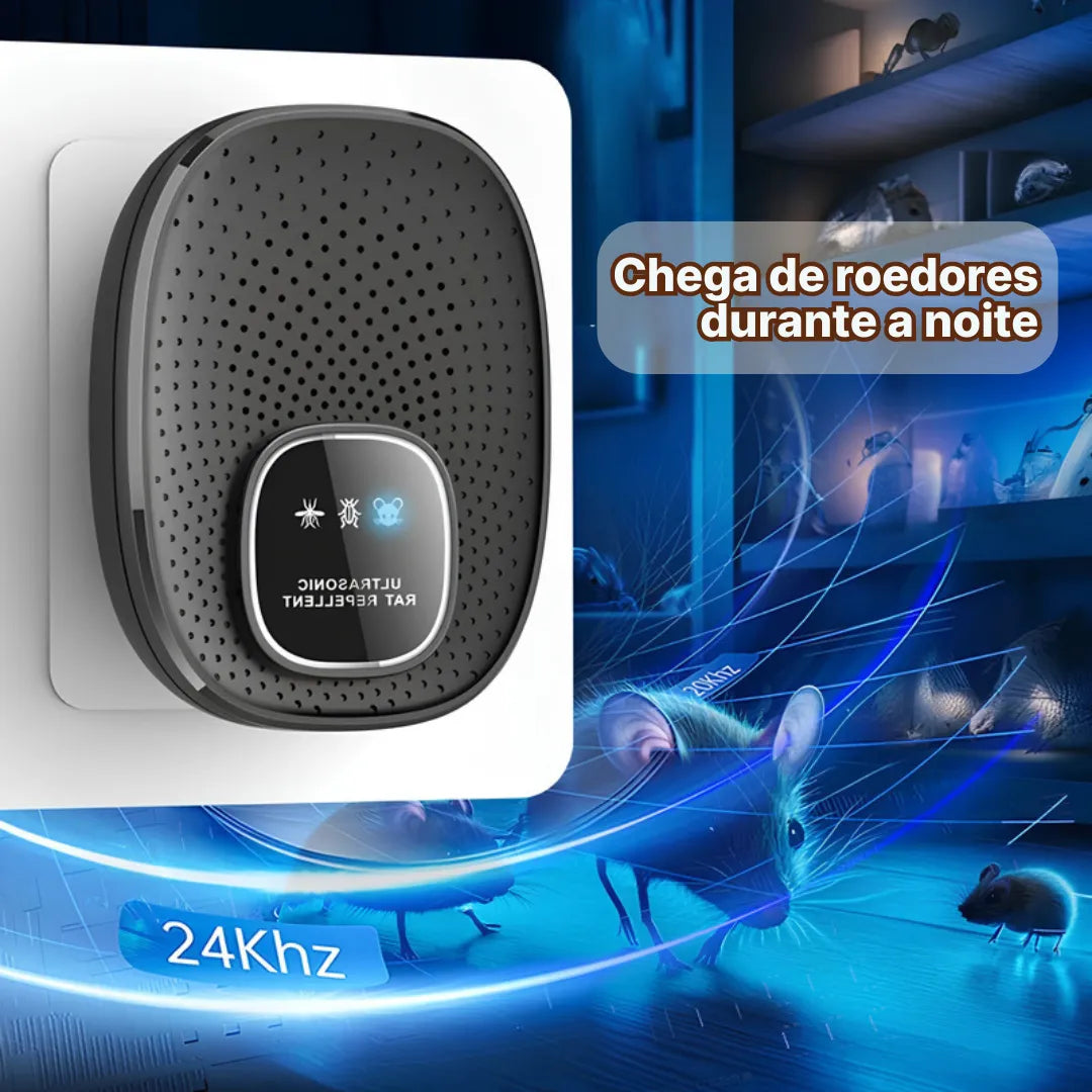 Dispositivo Ultrassônico Inteligente Repelente de Roedores | Innova Fácil