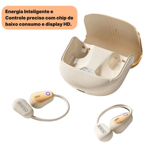 Fone Tradutor Miniso M97 Bluetooth 5.4 com Cancelamento de Ruído e 70 Horas de Bateria | Innova Fácil