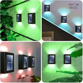 Luz Solar LED para Cerca com Sensor de Luz e Energia Solar | Innova Fácil