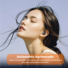 Fone Tradutor Miniso M97 Bluetooth 5.4 com Cancelamento de Ruído e 70 Horas de Bateria | Innova Fácil