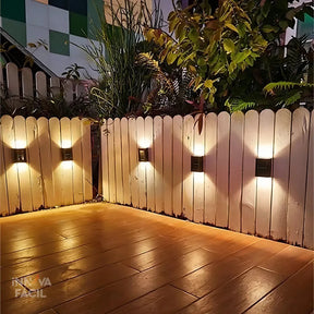 Luz Solar LED para Cerca com Sensor de Luz e Energia Solar | Innova Fácil