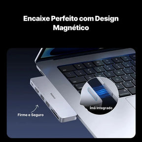 Adaptador USB-C Baseus 9 em 1 com HDMI 4K, Thunderbolt 3 e 3x USB 3.0 | Innova Fácil