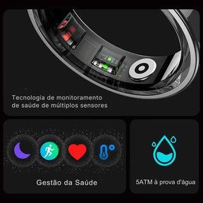Anel Inteligente Pulse Ring - A Prova D'Aguá
