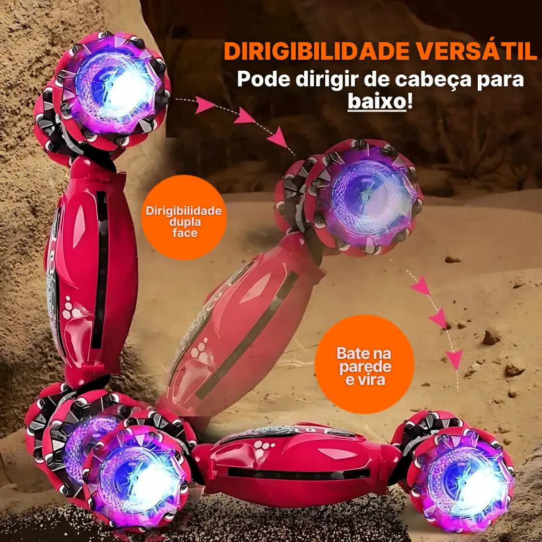 Carro de Acrobacias RC com Controle Remoto e Luz LED | Innova Fácil