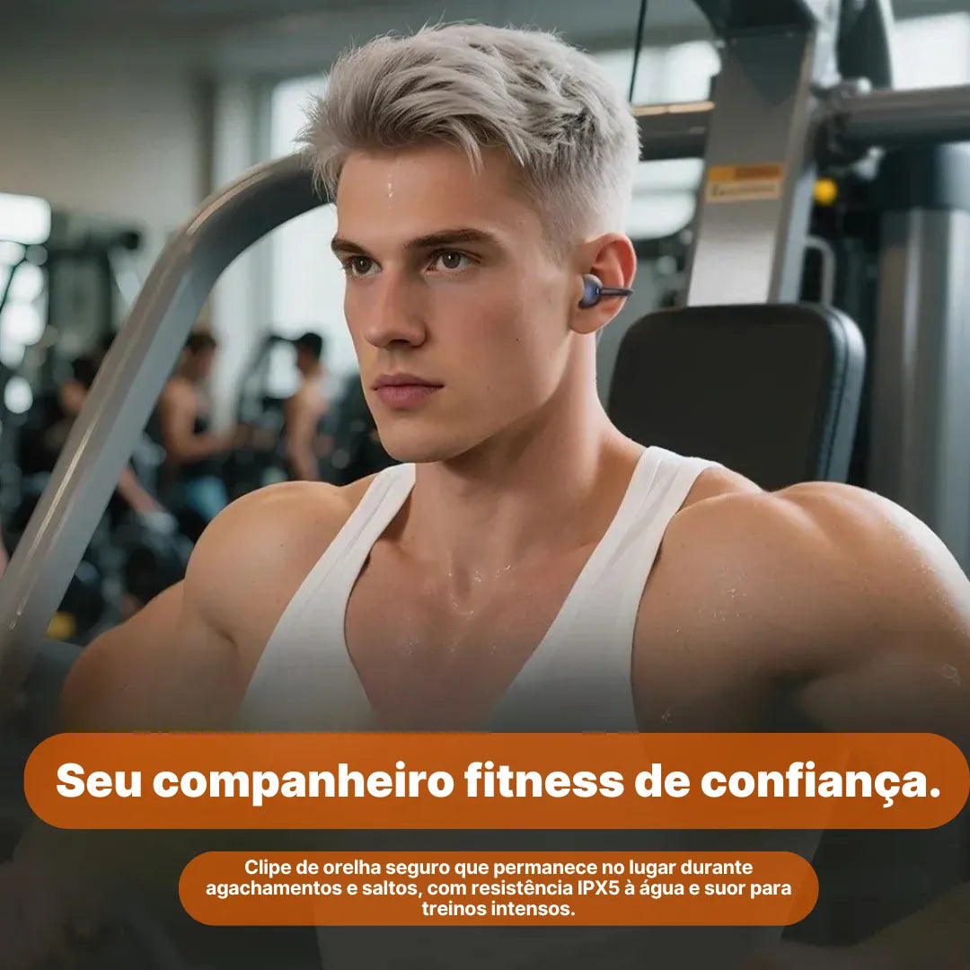 Fone Bluetooth MINISO MS212 com Monitor Cardíaco e Controle Touch | Innova Fácil