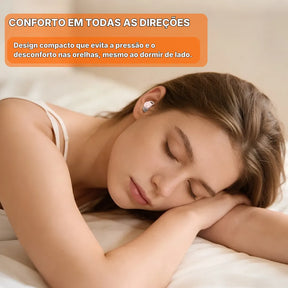 Fone Bluetooth Mini para Dormir e Tradução IA