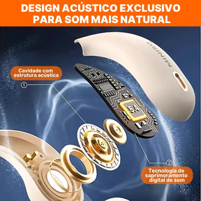 Fone Bluetooth Miniso M95 com Tela colorida, Bluetooth 5.4 e Áudio HiFi | Innova Fácil