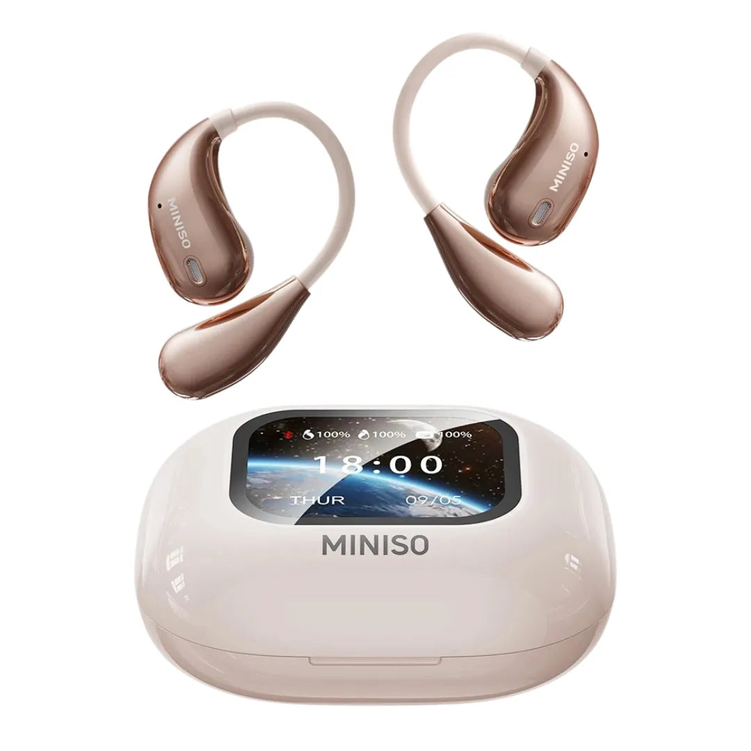 Fone Bluetooth Miniso M95 com Tela colorida, Bluetooth 5.4 e Áudio HiFi | Innova Fácil