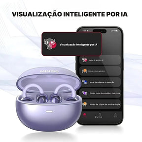 Fone Bluetooth Com Tradutor AI + Case Organizadora