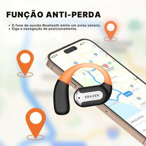 Fone Bluetooth Tradutor ERAZER XF32 Com I.A, Gancho Esportivo e Som OWS | Innova Fácil
