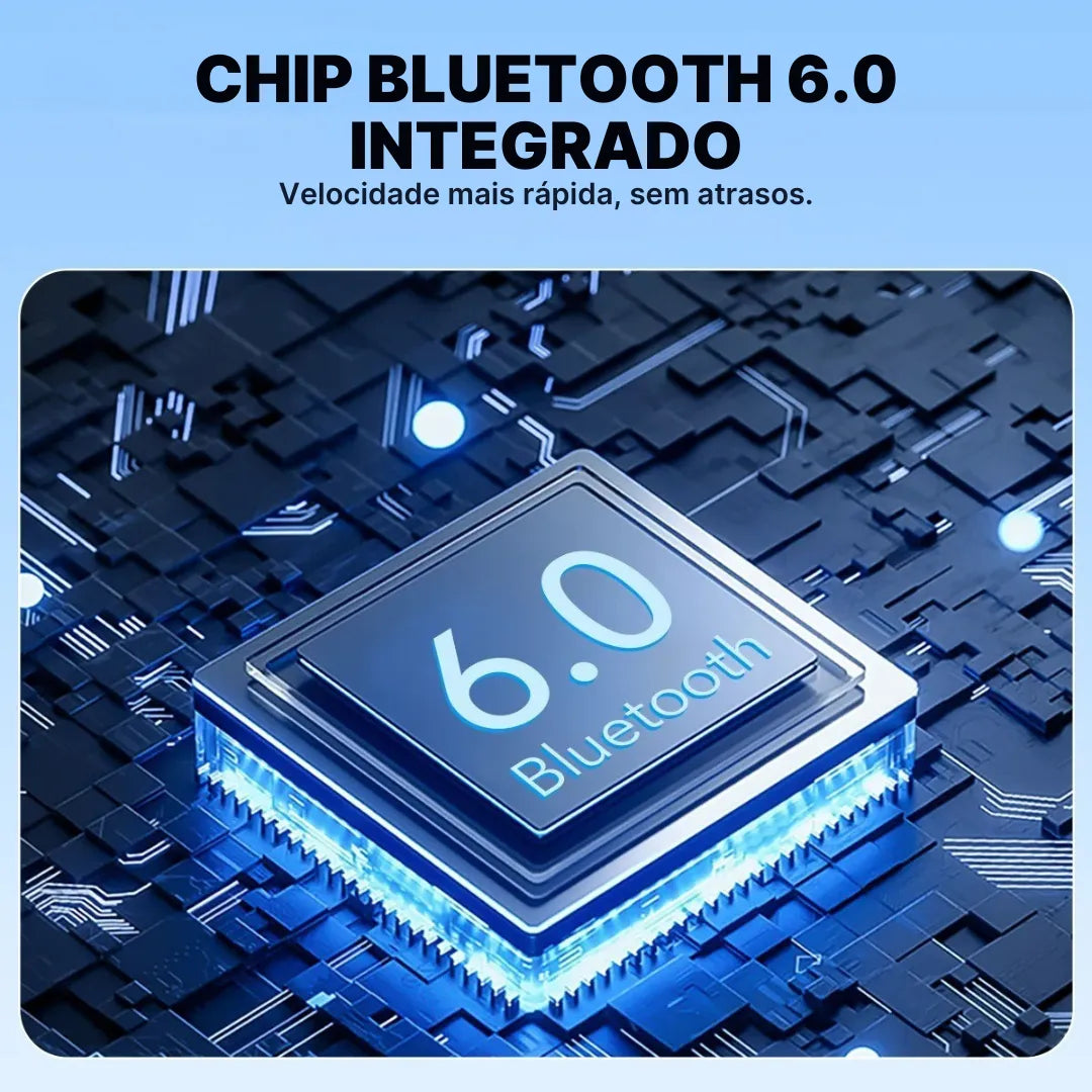 Fone Tradutor Bluetooth Erazer XF56 Open-Ear OWS, Som Envolvente e AI Translator | Innova Fácil