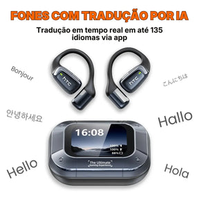 Fone Tradutor Bluetooth HTC NE25 Com Tela Touch E Bateria De Longa Duração | Innova Fácil