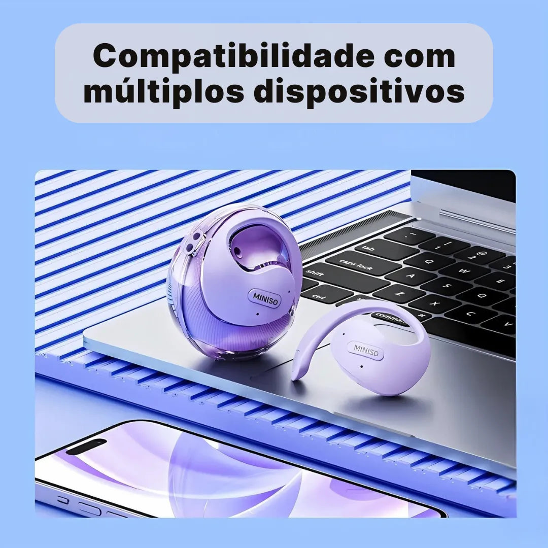 Fone Tradutor Miniso X15 Pro Bluetooth 5.4 + 144 Idiomas | Innova Fácil