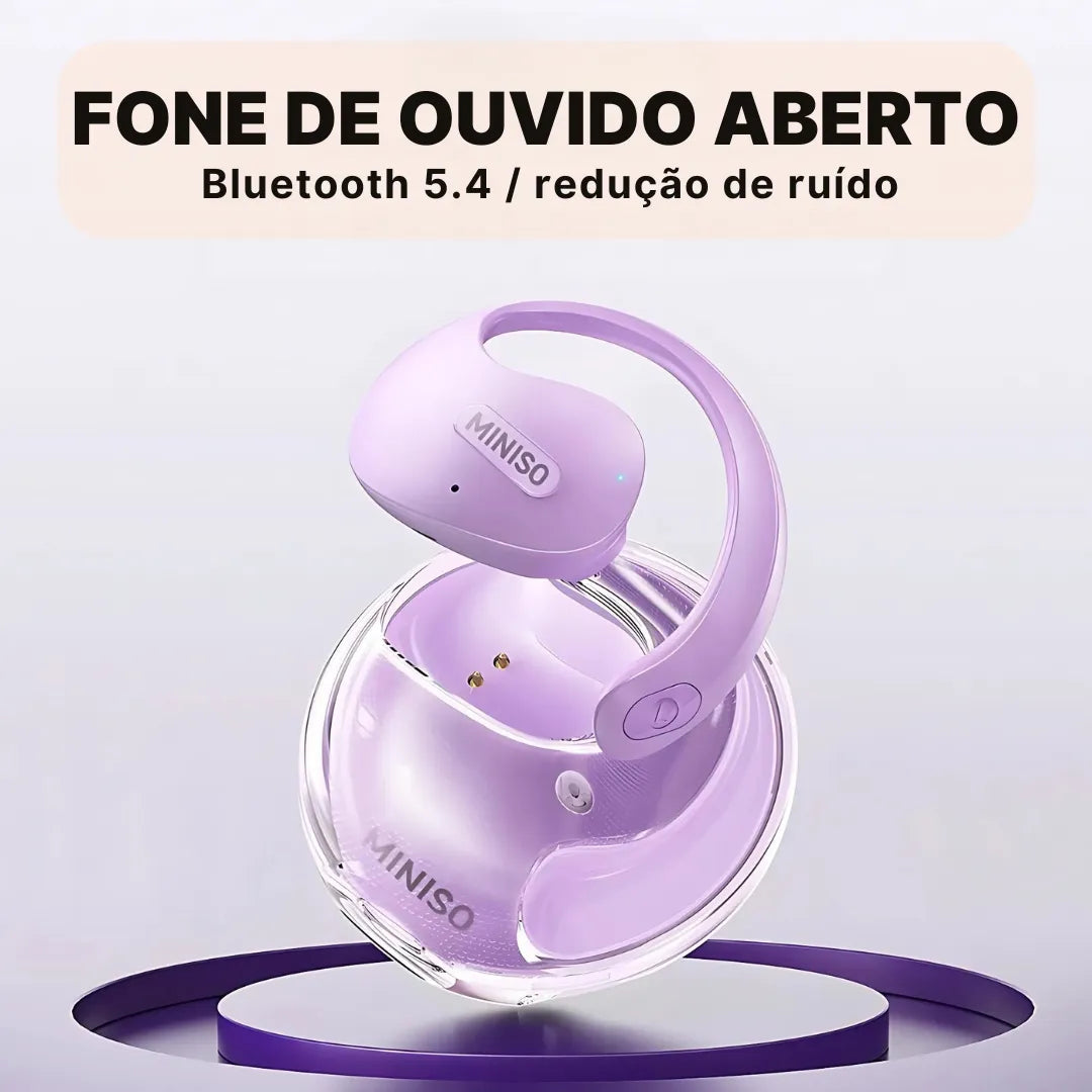 Fone Tradutor Miniso X15 Pro Bluetooth 5.4 + 144 Idiomas | Innova Fácil