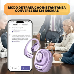 Fone de Ouvido Bluetooth MINISO MS156 Open Ear OWS com Tradutor IA, Bluetooth 5.4 e ENC | Innova Fácil