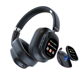 Headset Bluetooth Siindoo com Cancelamento de Ruído Ativo e Tela LED Touch | Innova Fácil