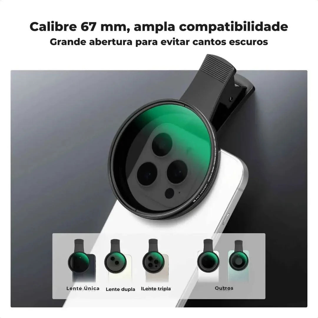 Kit De Filtros Pro Para Celular [ND, CPL, Cinematográfico] | Innova Fácil
