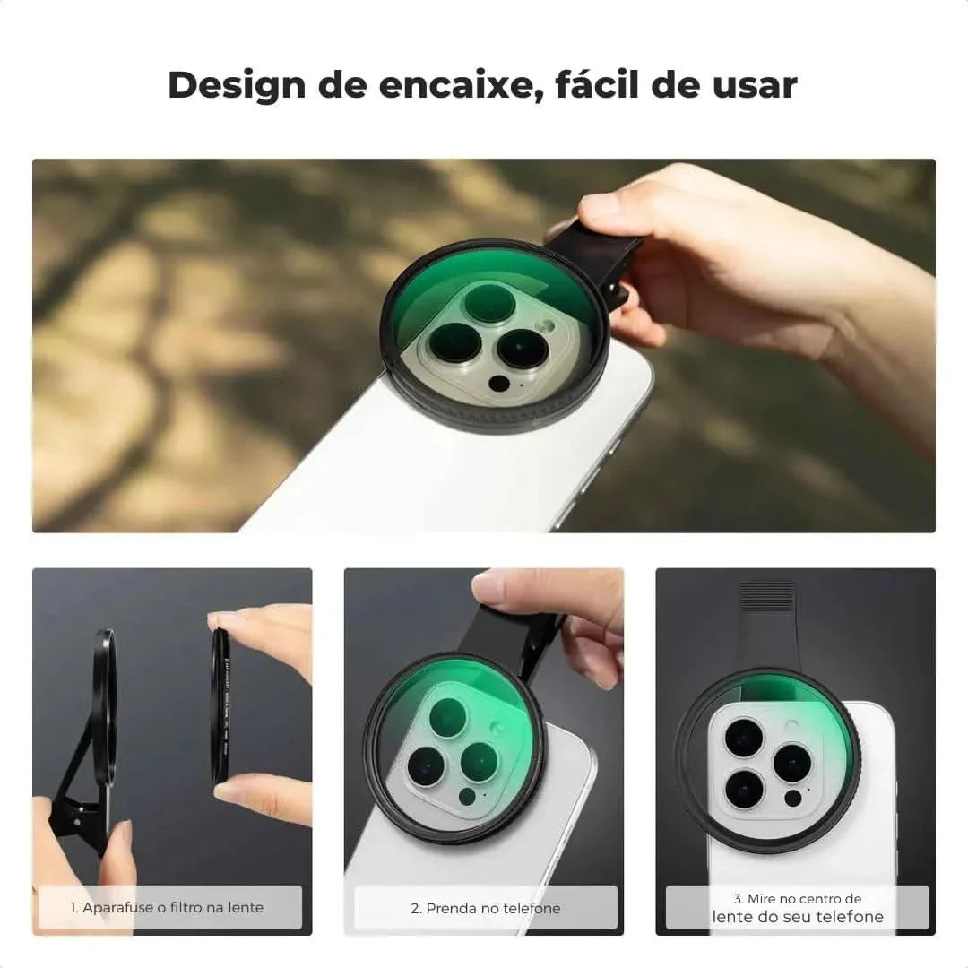 Kit De Filtros Pro Para Celular [ND, CPL, Cinematográfico] | Innova Fácil