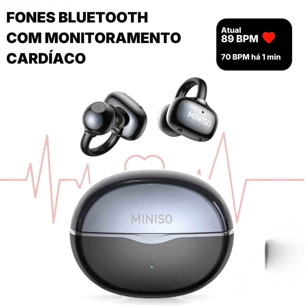 MINISO Fone Bluetooth Controle Touch