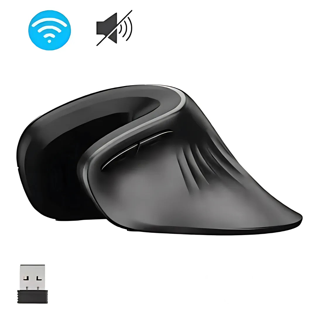 Mouse Ergonômico Vertical Sem Fio HandEase| Innova Fácil