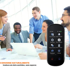 Tradutor de Voz Instantâneo Z2 com IA, 139 Idiomas, Tela Touch e Tradução Offline | Innova Fácil