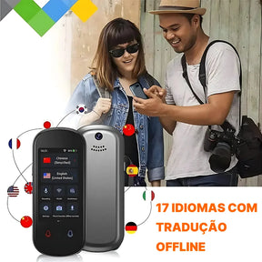 Tradutor de Voz Instantâneo Z2 com IA, 139 Idiomas, Tela Touch e Tradução Offline | Innova Fácil