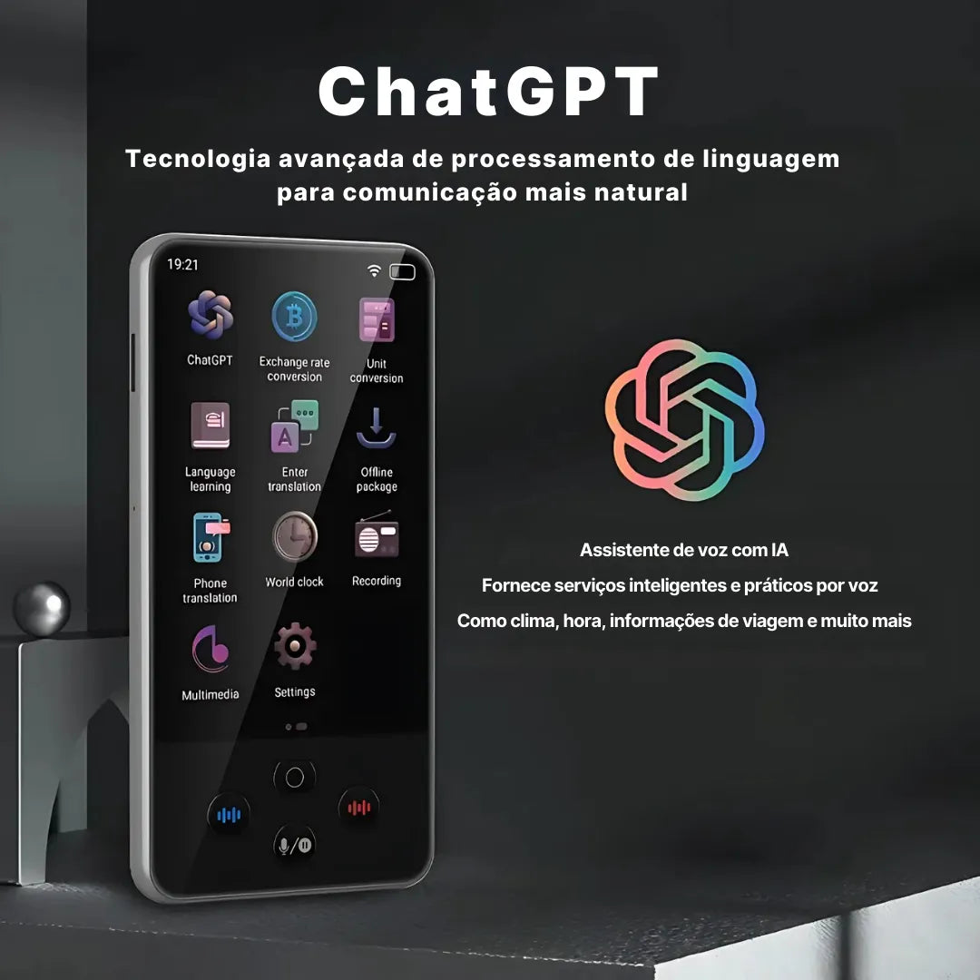 Tradutor Inteligente S85 Pro com Tradução Offline e Tela Touch | Innova Fácil
