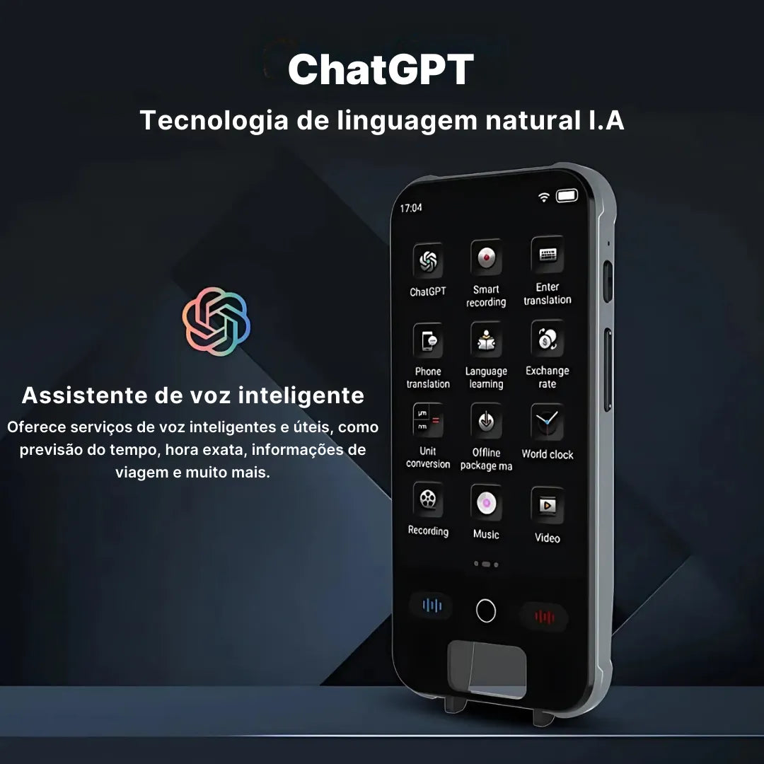 Tradutor Portátil Inteligente S25 148 Idiomas com Suporte Offline | Innova Fácil