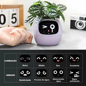 Vaso Inteligente Com Tela IPS, Sensor 7 em 1 e App Tuya Smart Life | Innova Fácil